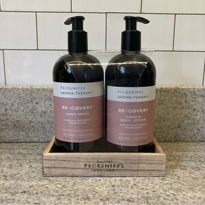 Pecksniff’s Aromatherapy Re-Covery Hand Wash & Lotion Set | Juniper & Patchouli